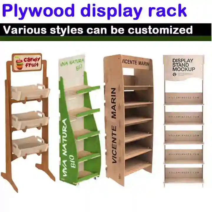 Countertop Wooden Sunglasses Display Stand