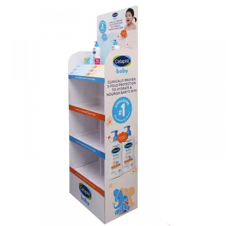 EASY Customized PVC Display Stand for Baby Diapers and Other Baby Products for Mother and Baby Stores and Supermarkets