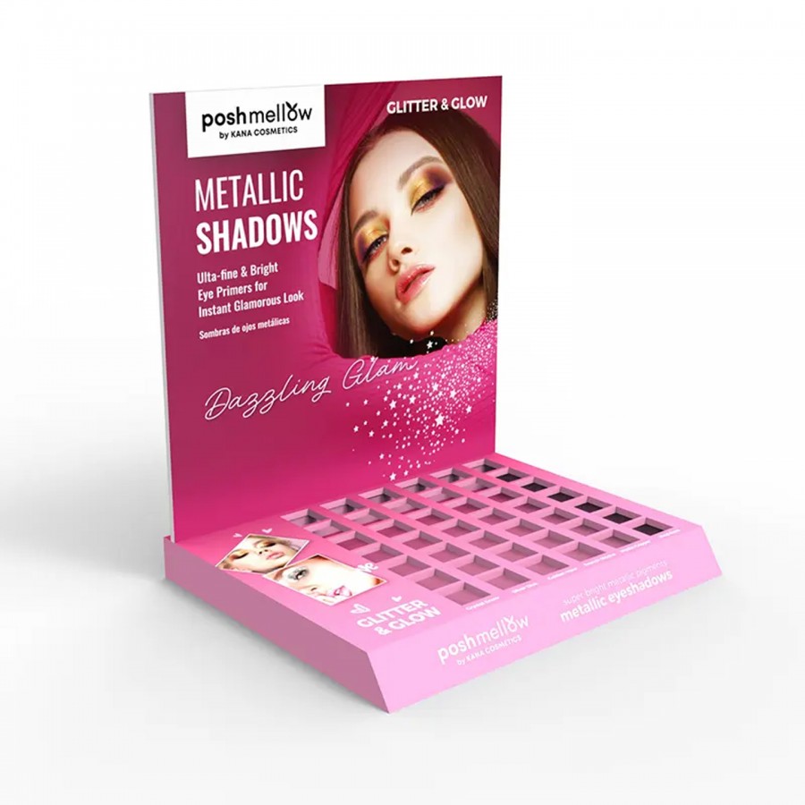 Easy Customized Eyelash eyeliner extension foundation Make up Display Stand Cosmetic Display stand For Brand shop