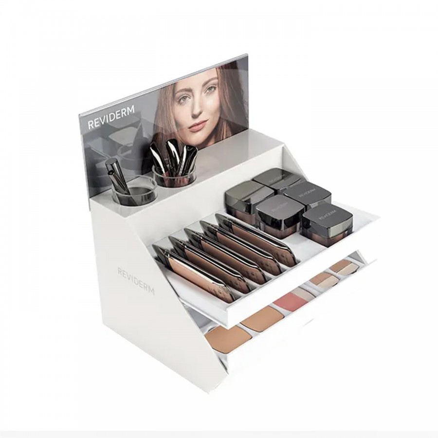 Easy Customized Eyelash eyeliner extension foundation Make up Display Stand Cosmetic Display stand For Brand shop